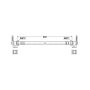 ATE 331260 ATE Original Rear Brake Hydraulic Hose for Volkswagen 331260