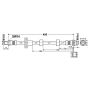 ATE 331270 ATE Original Front Brake Hydraulic Hose for Land Rover 331270