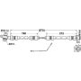 ATE 331305 ATE Original Rear Brake Hydraulic Hose for BMW 331305