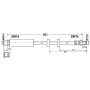 ATE 331310 ATE Original Front Brake Hydraulic Hose for Volvo 331310