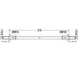 ATE 331369 ATE Original Rear Brake Hydraulic Hose for Saab 331369