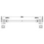 ATE 331400 ATE Original Rear Brake Hydraulic Hose for BMW, Volvo 331400