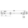 ATE 331408 ATE Original Front Brake Hydraulic Hose for BMW 331408