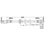 ATE 331432 ATE Original Front Brake Hydraulic Hose for Volkswagen 331432