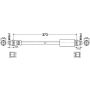 ATE 331444 ATE Original Front Brake Hydraulic Hose for Audi 331444