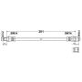 ATE 331450 ATE Original Rear Brake Hydraulic Hose for BMW 331450
