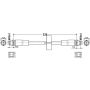 ATE 331462 ATE Original Front Brake Hydraulic Hose for Audi 331462