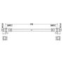 ATE 331512 ATE Original Rear Brake Hydraulic Hose for BMW 331512