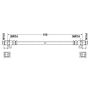 ATE 331517 ATE Original Rear Brake Hydraulic Hose for BMW 331517
