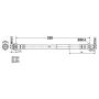 ATE 331542 ATE Original Rear Brake Hydraulic Hose for Mercedes-Benz 331542
