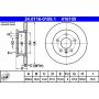 ATE 416109 ATE Original Front  Disc Brake Rotor 416109 for Volkswagen