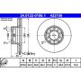 ATE 422106 ATE Original Front  Disc Brake Rotor 422106 for Mercedes Benz