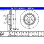 ATE 422302 ATE Original Rear Disc Brake Rotor 422302 for Mercedes Benz