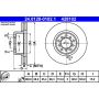 ATE 428102 ATE Original Front  Disc Brake Rotor 428102 for Mercedes Benz