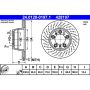 ATE 428197 ATE Original Rear Left Disc Brake Rotor 428197 for Porsche
