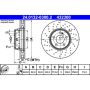 ATE 432300 ATE Original Front Disc Brake Rotor 432300 for Mercedes Benz