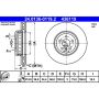 ATE 436119 ATE Original Front Left Disc Brake Rotor 436119 for BMW
