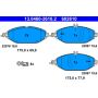 ATE 602610 ATE Original Semi-Metallic Front Disc Brake Pad Set 602610 for Mercedes-Benz