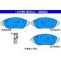 ATE 602633 ATE Original Semi-Metallic Front Disc Brake Pad Set 602633 for Audi, Volkswagen