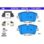 ATE 602726 ATE Original Semi-Metallic Front Disc Brake Pad Set 602726 for Mercedes-Benz