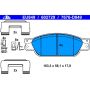 ATE 602729 ATE Original Semi-Metallic Front Disc Brake Pad Set 602729 for Ford, Jaguar