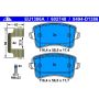 ATE 602748 ATE Original Semi-Metallic Rear Disc Brake Pad Set 602748 for Audi