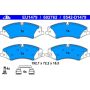 ATE 602762 ATE Original Semi-Metallic Front Disc Brake Pad Set 602762 for Land Rover