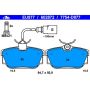 ATE 602872 ATE Original Semi-Metallic Rear Disc Brake Pad Set 602872 for Volkswagen