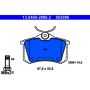 ATE 602886 ATE Original Semi-Metallic Rear Disc Brake Pad Set 602886 for Audi, Volkswagen