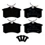 ATE 602886 ATE Original Semi-Metallic Rear Disc Brake Pad Set 602886 for Audi, Volkswagen