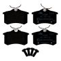 ATE 602886 ATE Original Semi-Metallic Rear Disc Brake Pad Set 602886 for Audi, Volkswagen
