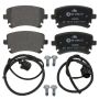 ATE 602890 ATE Original Semi-Metallic Rear Disc Brake Pad Set 602890 for Audi, Volkswagen