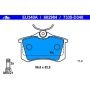 ATE 602984 ATE Semi-Metallic Rear Disc Brake Pad Set 602984 for Peugeot, Volkswagen