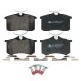 ATE 602984 ATE Semi-Metallic Rear Disc Brake Pad Set 602984 for Peugeot, Volkswagen