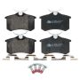 ATE 602984 ATE Semi-Metallic Rear Disc Brake Pad Set 602984 for Peugeot, Volkswagen