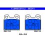 ATE 603011 ATE Original Semi-Metallic Rear Disc Brake Pad Set 603011 for Alfa Romeo