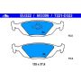 ATE 603306 ATE Original Semi-Metallic Rear Disc Brake Pad Set 603306 for Saab