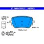 ATE 603885 ATE Original Semi-Metallic Rear Disc Brake Pad Set 603885 for Mercedes-Benz
