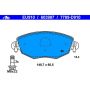 ATE 603987 ATE Original Semi-Metallic Front Disc Brake Pad Set 603987 for Jaguar