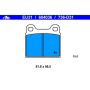 ATE 604036 ATE Original Semi-Metallic Rear Disc Brake Pad Set 604036 for Mercedes-Benz