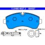 ATE 604827 ATE Original Semi-Metallic Front Disc Brake Pad Set 604827 for Mercedes-Benz