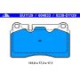 ATE 604833 ATE Semi-Metallic Front Disc Brake Pad Set 604833 for Audi, Chevrolet, VW