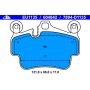 ATE 604842 ATE Original Semi-Metallic Front Disc Brake Pad Set 604842 for Porsche