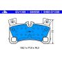 ATE 604850 ATE Original Semi-Metallic Rear Disc Brake Pad Set 604850 for Porsche