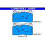 ATE 604879 ATE Original Semi-Metallic Front Disc Brake Pad Set 604879 for Audi, Porsche