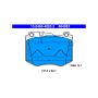 ATE 604883 ATE Original Semi-Metallic Front Disc Brake Pad Set 604883 for Mercedes-Benz