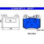 ATE 604977 ATE Original Semi-Metallic Rear Disc Brake Pad Set 604977 for Mercedes-Benz