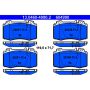 ATE 604990 ATE Original Semi-Metallic Front Disc Brake Pad Set 604990 for Mercedes-Benz