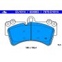 ATE 604993 ATE Semi-Metallic Front Disc Brake Pad Set 604993 for Audi, Porsche, Volkswagen