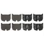 ATE 604997 ATE Original Semi-Metallic Front Disc Brake Pad Set 604997 for Mercedes-Benz